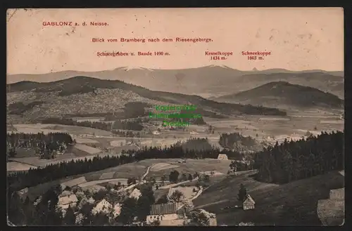 147926 AK Gablonz an der Neiße Jablonec nad Nisou 1911 Kesselkoppe