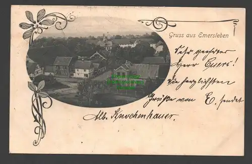 137020 AK Emersleben Halberstadt 1905