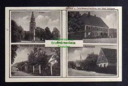 135647 AK Canig Kaniow Polen 1936 Kirche Bäckerei Pfarrhaus Dorfstrasse