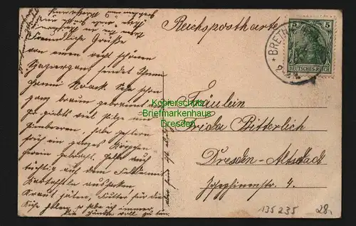 135235 AK  Rauschwitz Elstra 1909 Gasthof Hochstein Gesamtansicht