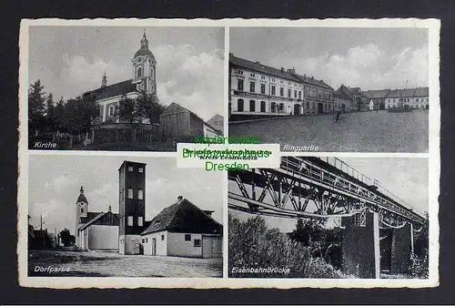 135529 AK Nowa Cerekwia Deutsch Neukirch-Bieskau um 1930 Brücke Feuerwehr