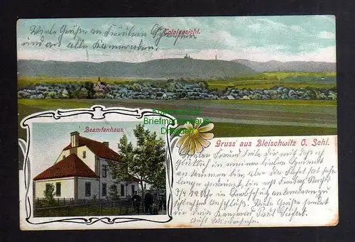 135624 AK Bliszczyce Bleischwitz O.-S. Totale Beamtenschule 1915 Feldpost