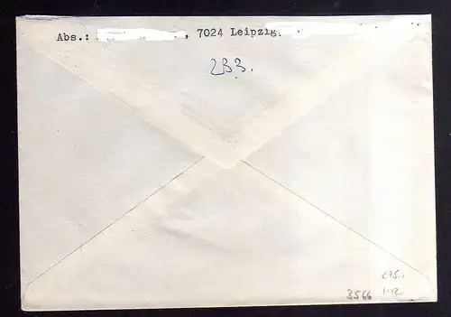 B3566 DDR Briefe Einzel- oder Mehrfachfrankaturen 1982 2751 MeF Wertbrief