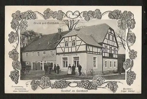 20898 AK Goldbach bei Bischofswerda 19132  Gasthof Edgar Näther