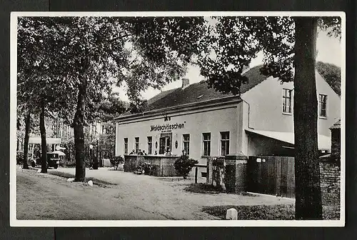 20037 AK Restaurant Waldschlößchen Mittenwalde Mark gelaufen ohne Verlag 1943