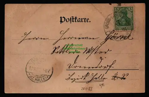 20083 AK Gross Lichterfelde Krankenhaus Generalansicht 1903 Verlag Rückwardt