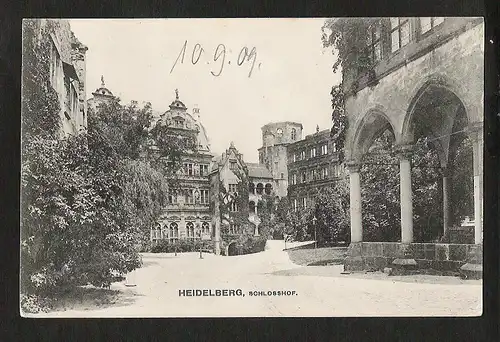 20715 AK Heidelberg Schlosshof 1909