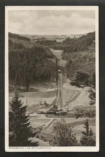 20360 AK Oberweißbacher Bergbahn mit Station Obstfelderschmiede um 1935