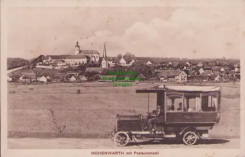 155670 AK Hohenwarth Landkreis Cham 1913 mit Postautomobil