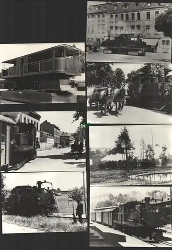 155398 10 Fotos AK Format 15 x 10,5 cm Eisenbahn Schmalspurbahn Reichenbach
