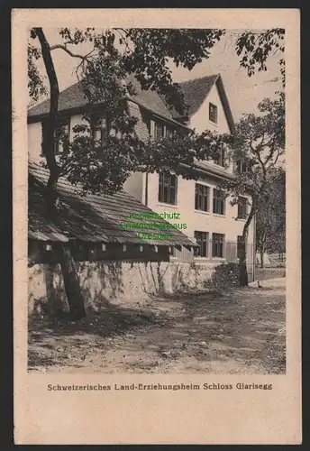 151430 AK Glarisegg Kanton Thurgau Schweiz 1914 Schweizerisches Erziehungsheim