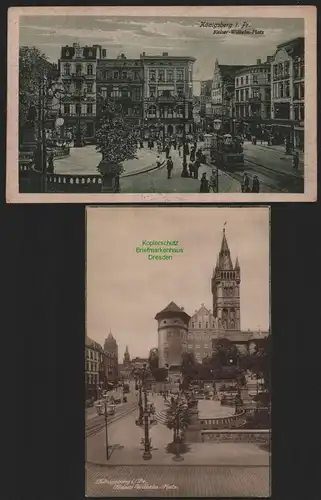 151252 2 AK Königsberg i. Pr. Kaiser Wilhelm Platz 1925 1920 Kaliningrad