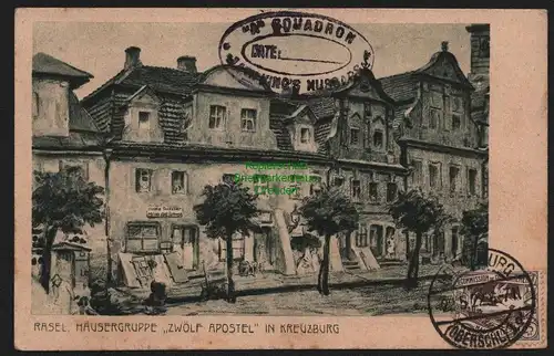 148542 AK Kreuzburg O.-S. 1922 Rasel Häusergruppe Zwölf Apostel Abstimmung