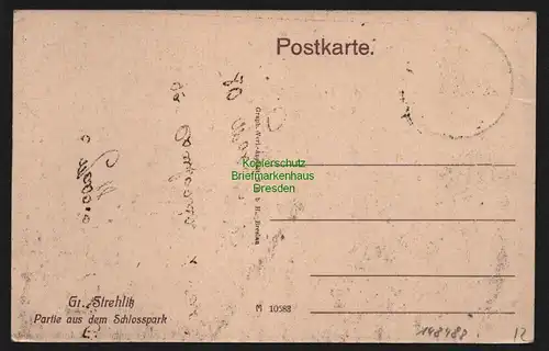 148488 AK Strzelce Opolskie Groß Strehlitz 1921 Schlosspark