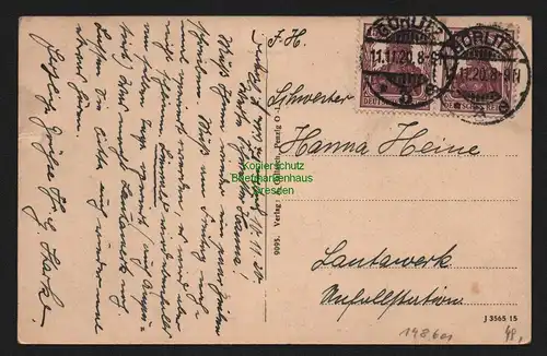 148601 AK Penzig Piensk 1915 Bismarckstrasse Papier- Kurzwaren Geschäft