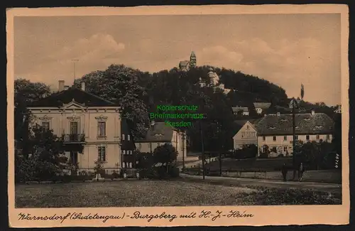 148762 AK Warnsdorf Sudetengau Varnsdorf Burgsberg Heim um 1935