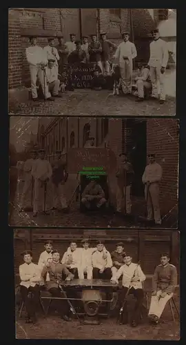 148237 3 AK Potsdam 1907 1909 1910 Fotokarte Militär Soldaten