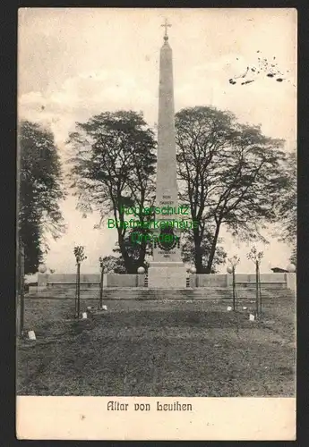 146598 AK Altar Denkmal für die Schlacht von Leuthen Kr. Neumark Lutynia 1916