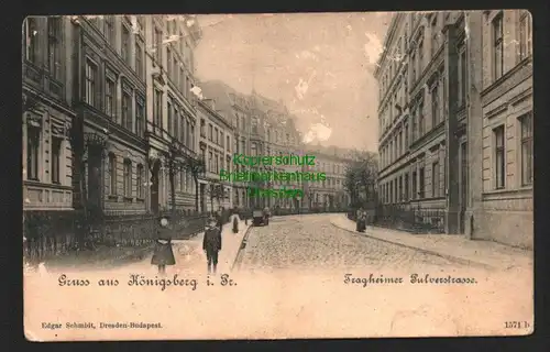 146370 AK Königsberg Ostpr. Tragheimer Pulverstraße um 1900