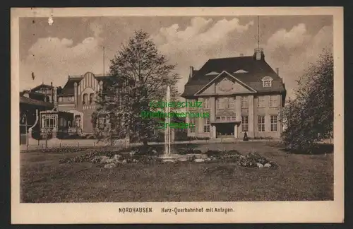 146479 AK Nordhausen Harz Querbahnhof um 1920