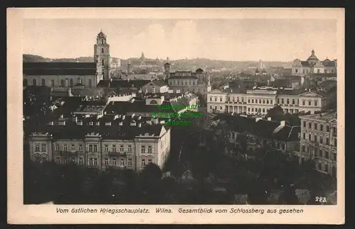 146847 AK Wilna Vilnius Litauen 1916 Feldpost Vom östlichen Kriegsschauplatz