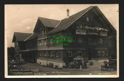 146137 AK Gasthof u. Pension Krone Lingenau Österreich Vorarlberg um 1920 Käse