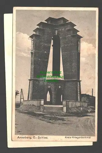 146054 AK Annaberg O.S. 1944 Kreis Kriegerdenkmal gelaufen Oderberg