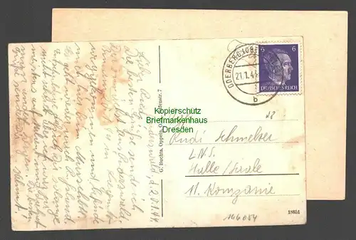 146054 AK Annaberg O.S. 1944 Kreis Kriegerdenkmal gelaufen Oderberg