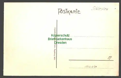 146070 AK Dreikaiserreichsecke b. Myslowitz 1909 Lichtdruckkarte Myslowice