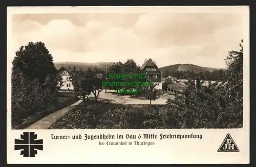 143260 AK Crawinkel in Thüringen 1938 Turner und Jugendheim Friedrichsanfang
