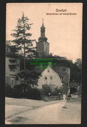 143178 AK Quefurt Schloß Brücke Schloß-Schänke 1933