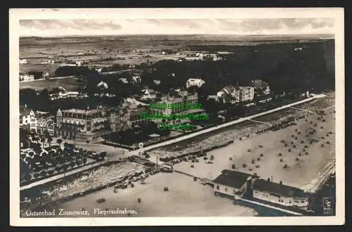 143249 AK Ostseebad Zinnowitz Usedom Fliegeraufnahme Luftbild Klinke & Co 1932