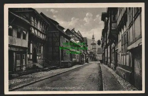 143295 AK Stolberg Harz Rittergasse mit Heimatmuseum um 1940