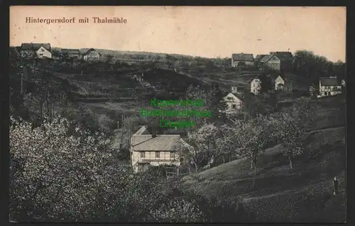 143266 AK Hintergersdorf bei Hartha mit Thalmühle 1922