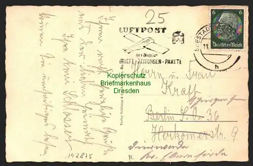 142875 AK Seestadt Rostock Hafenpartie 1940