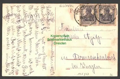 142347 AK Kapsdorf Lossatal Hohburger Schweiz Restaurant Baum Löben Berg 1920