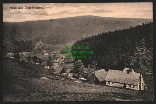 142391 AK Ober Holzau Erzgebirge 1915 Mulda Feldpost