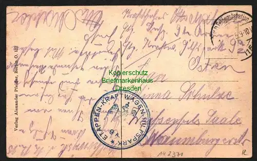 142371 AK Warschau 1915 Feldpost mit Brücke nach Praga