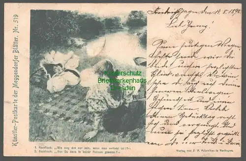 141963 AK Künstler Postkarte der Meggendorfer Blätter Nr. 519 Friedrichshagen 18