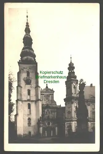 142061 AK Heinrichsau Schlesien Kirche Fotokarte