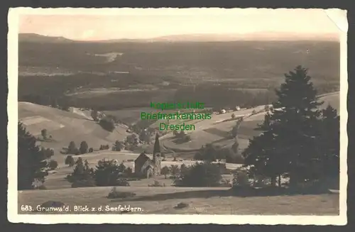 142082 AK Grunwald über Bad Reinerz 1937 Blick zu d. Seefeldern Grafschaft Glatz