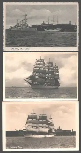 141604 3 AK Flensburg Marineschule Flensburger Förde Schulschiff Deutschland