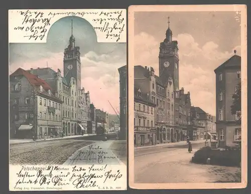 141629 2 AK Freital Potschappel Rathaus 1906
