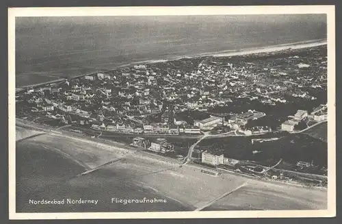 141698 AK Norderney Luftbild Fliegeraufnahme um 1940