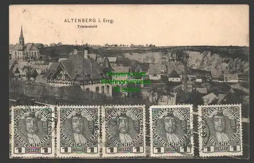 141512 AK Altenberg Erzgebirge Totalansicht 1907