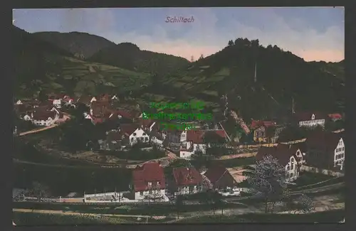 141460 AK Schiltach Panorama Zensur Straßburg Els. 1915