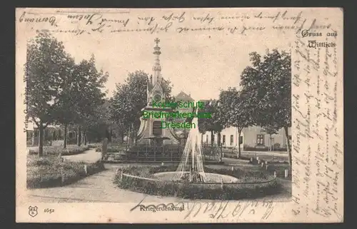 141252 AK Wittlich um 1902 Kriegerdenkmal