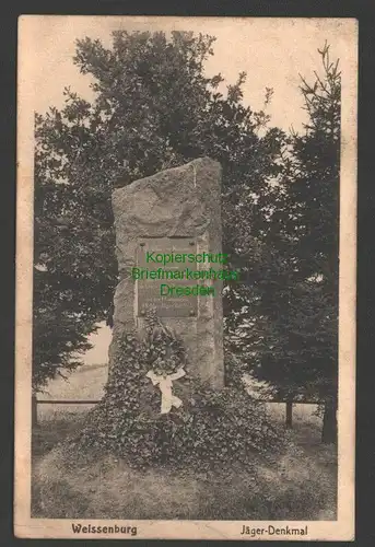 141268 AK Wissembourg Weißenburg Weissenburg Elsaß 1915 Jäger Denkmal