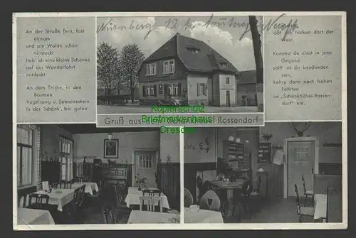 141429 AK Schänkhübel Rossendorf 1939 Inh. Ernst Henke