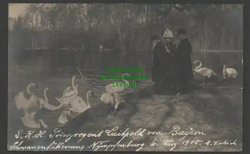 140884 AK Fotokarte S. K. H. Prinzregent Luitpold von Bayern Nympfenburg 1910